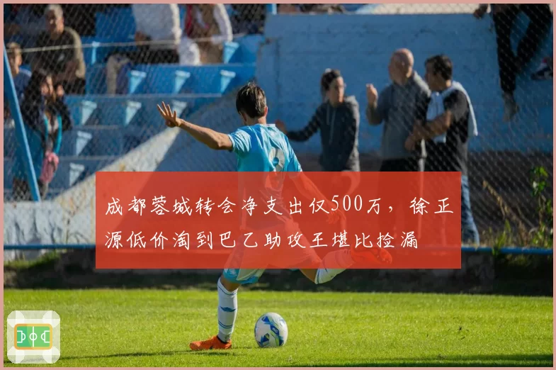 成都蓉城转会净支出仅500万,徐正源低价淘到巴乙助攻王堪比捡漏